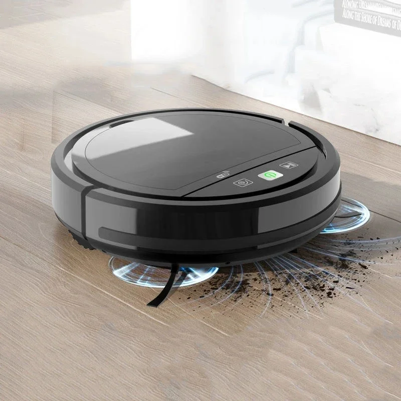 New Planning Automatic Cleaning 3-in-1 Vacuum Cleaner Intelligent Voice Sweeping Robot Automatic Recharge Carpet Pets Hair