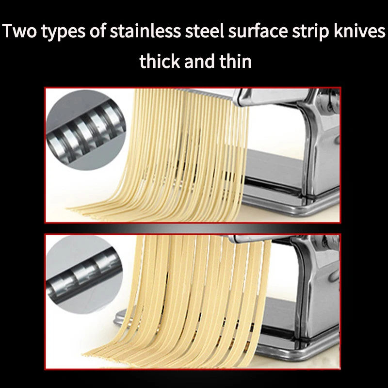 Máquina para hacer fideos Manual multifunción, máquina para Pasta desmontable, diseño desmontable, 6 ajustes de espesor para Pasta fresca, lasaña Ramen