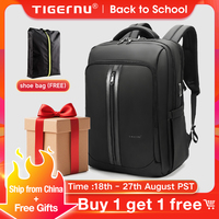 Tigernu New 15.6 17 inch Large capacity Laptop Backpack With shockproof  For Work Business Fashion Trend 2024 Backpack Best Gift