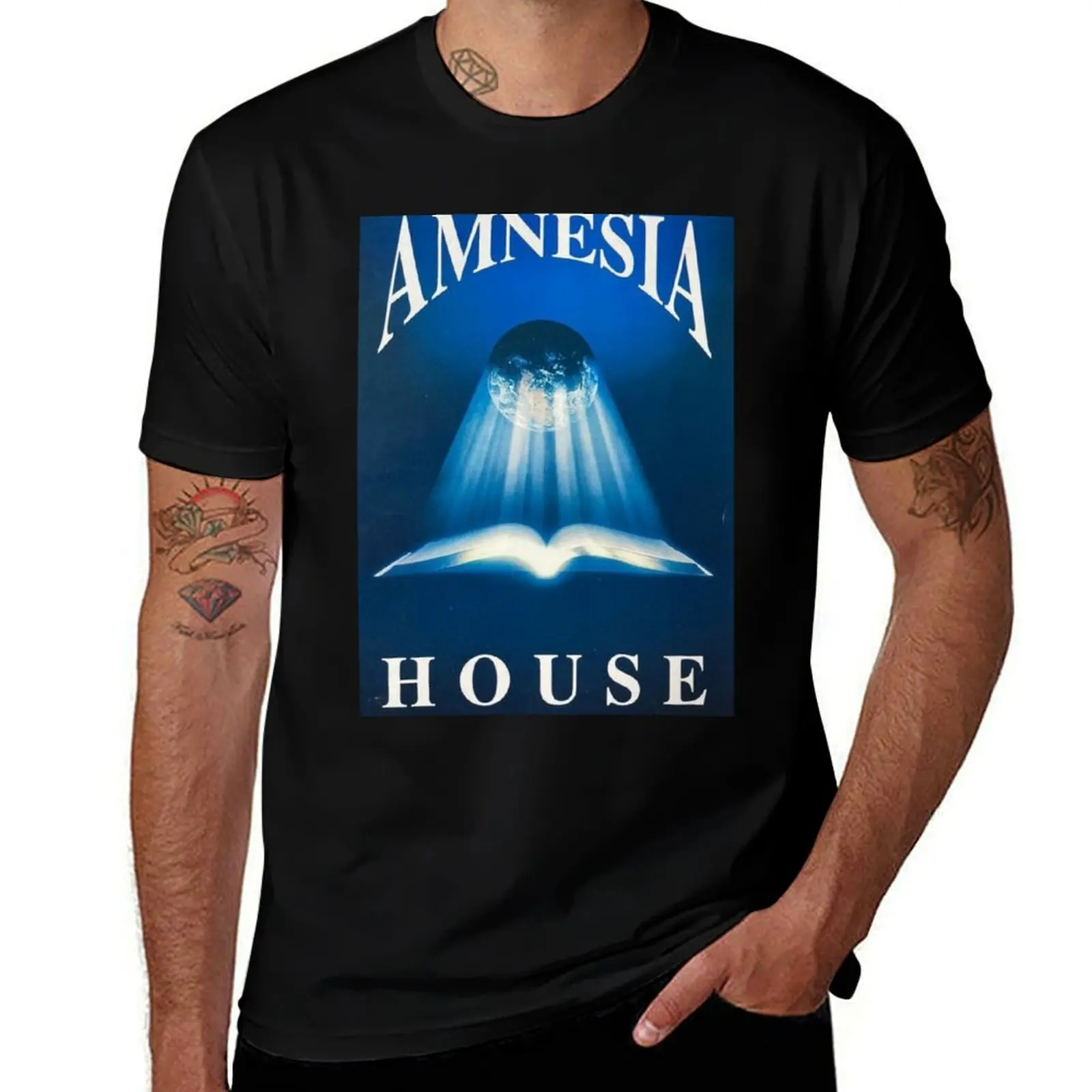 

Футболка Amnesia House Rave Flyer, мужские футболки, хлопковые футболки, футболка из 100% хлопка