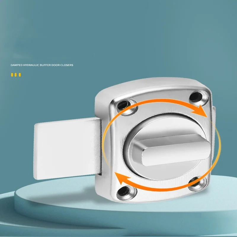 Chiusura di sicurezza domestica Bullone per armadio a doppia faccia Cancello Twist Rotante Barrel Lock Bagno Porta WC Finestre Accessori hardware