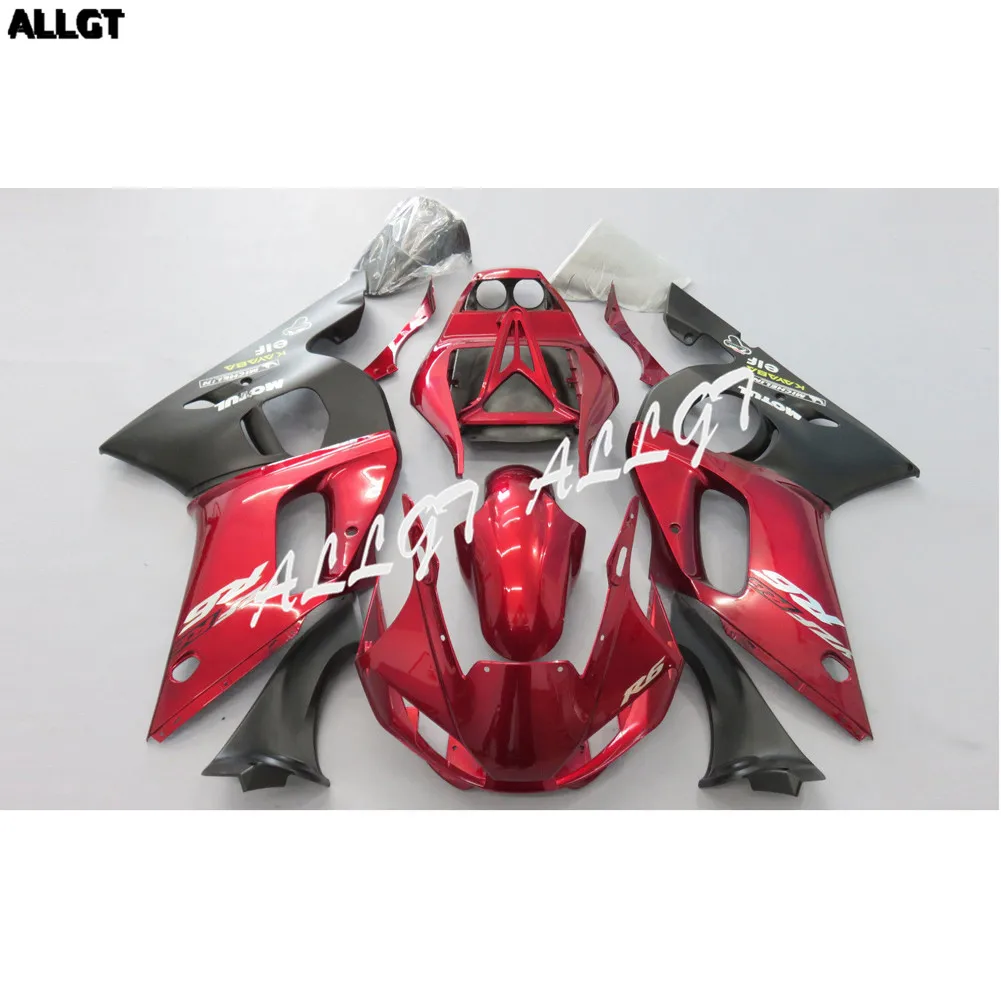 

Red Black Molded Fairing kit Bodywork for YAMAHA YZF R6 1998 1999 2000 2001 2002