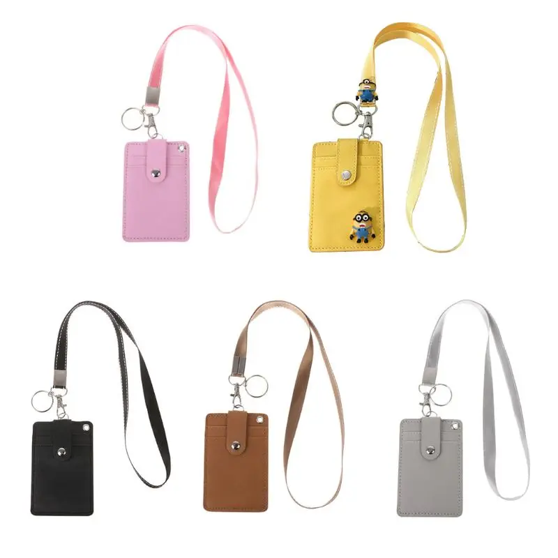 

Office Work School Badge Holder with Keyring Rope Layards Neck Strap 066F