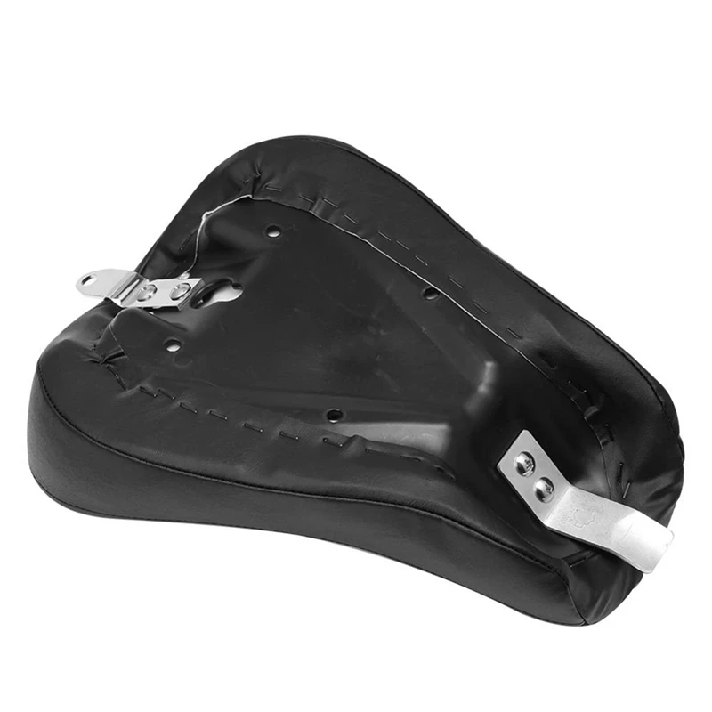 Super Sale For Harley Sportster Forty Eight XL1200 883 72 48 Black Motorcycle Front Driver Leather Pillow Solo Seat Cushion