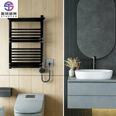 

Newly ed Contemporary Electric Towel Heater Heated Towel Rack for Bathrooms