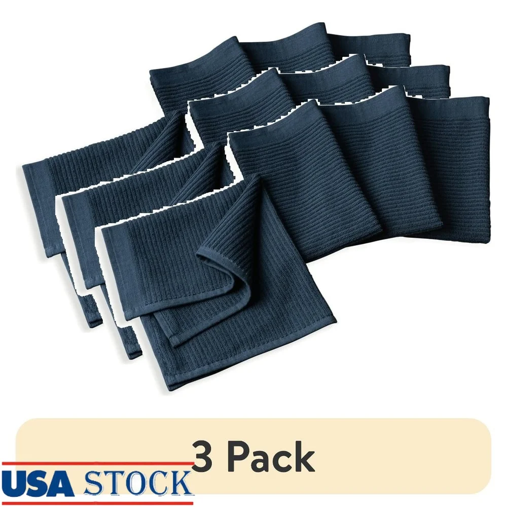 

4 упаковки, ультравпитывающие кухонные полотенца, мягкие хлопковые прочные полотенца для швабры, которые можно стирать в машине, эффективные средства для чистки