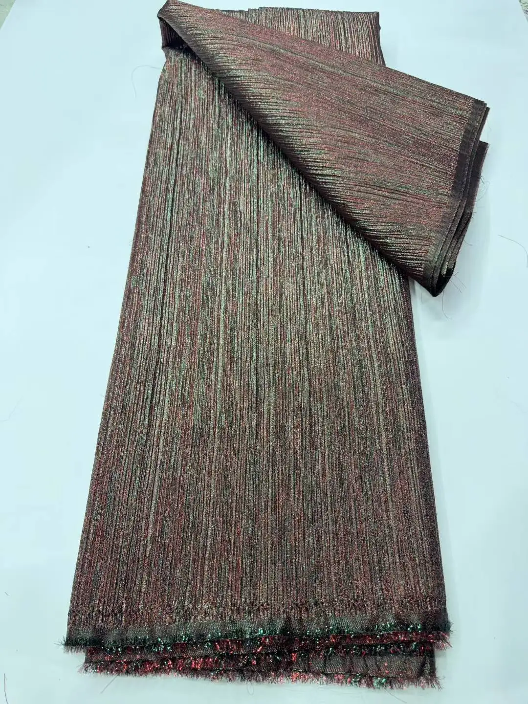 2025 africano francês nigeriano high end jacuard tecido de renda para festa de casamento bordado vestido de costura de noiva