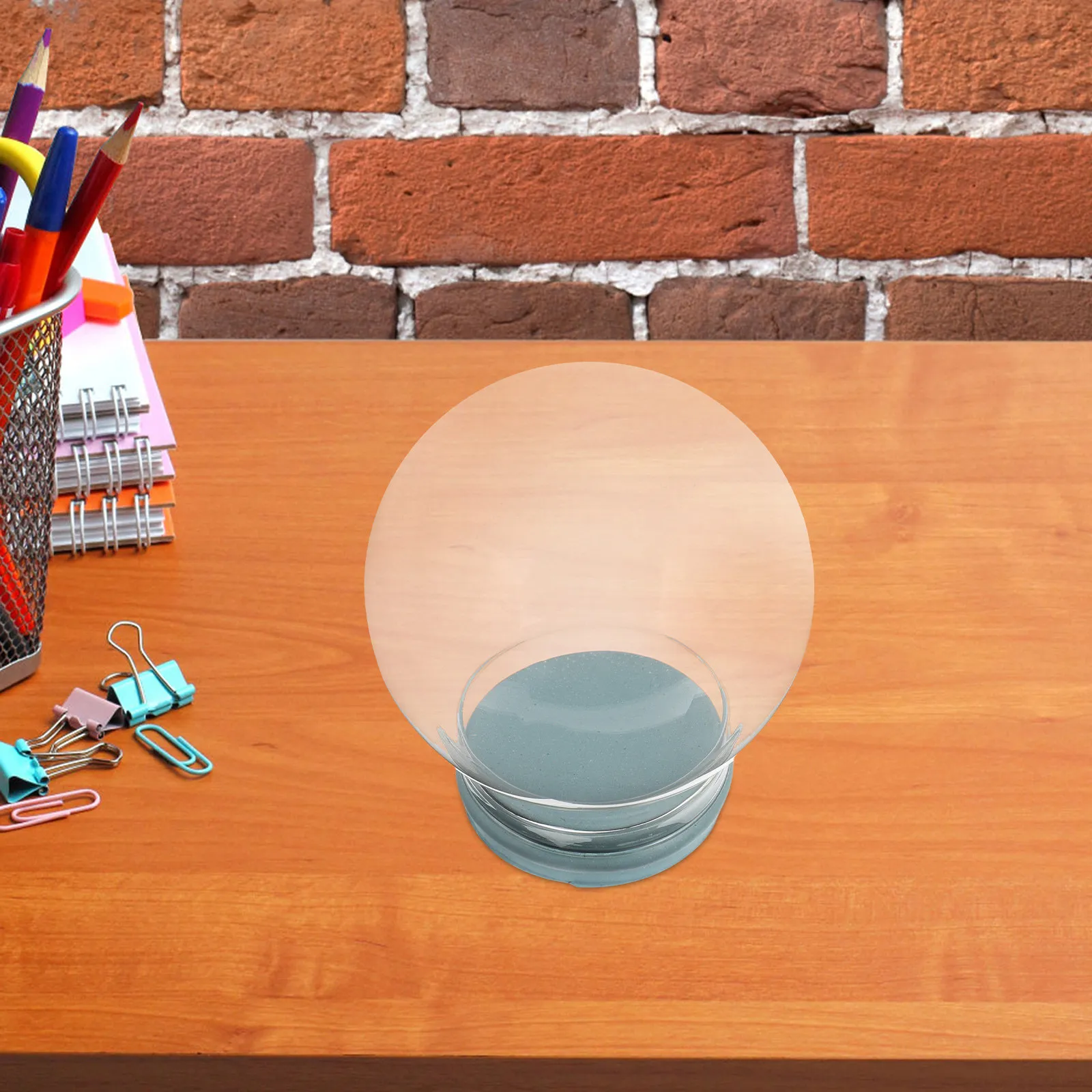 DIY Empty Glass Snow Globe Kit Fillable Crystal Ball for Home Decor Creative Craft Display