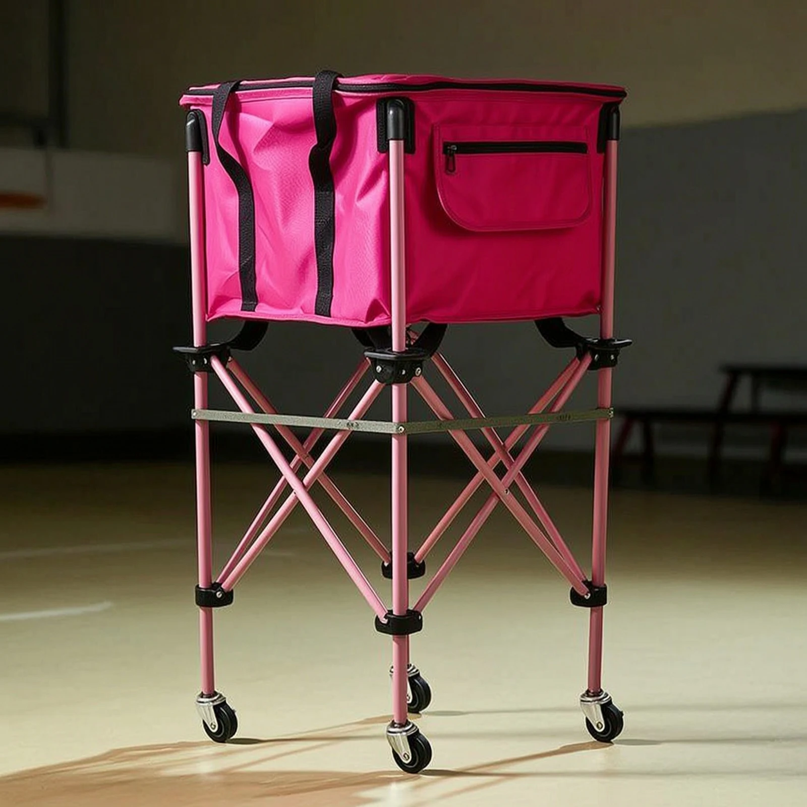 Folding Ball Cart Portable Bal - Sports Equipment Cart recension och pris