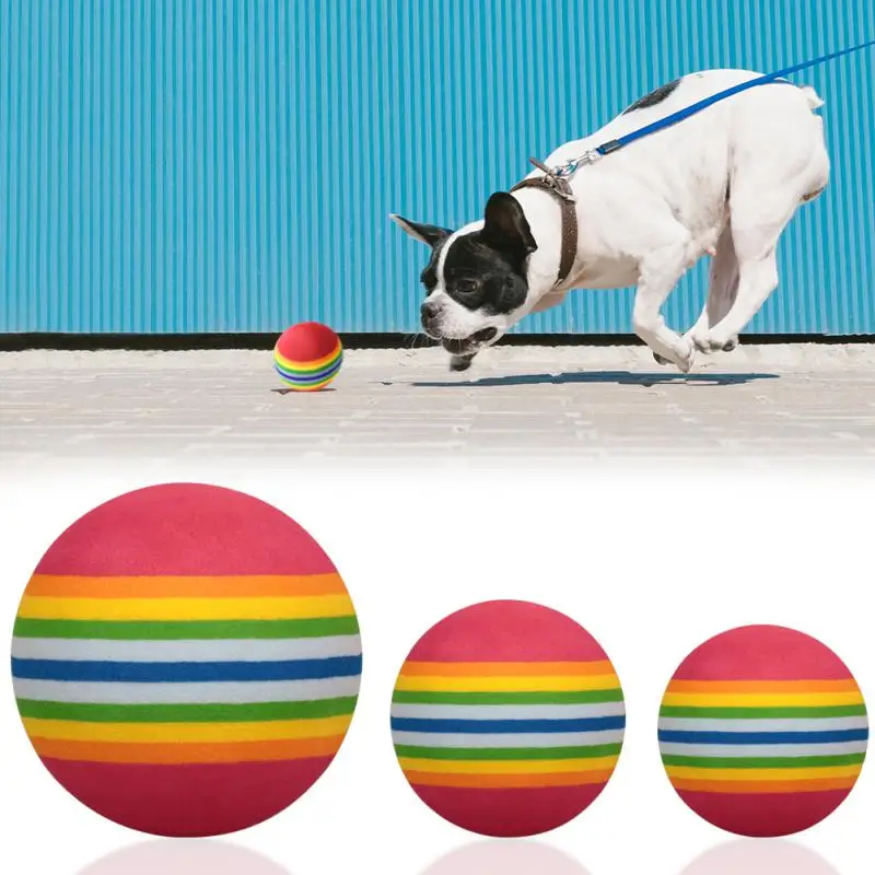 diameter inch Rainbow EVA Foam Ball Golf Practice Indoor Training Aid Soft Golf Training Ball Child pet toy ball