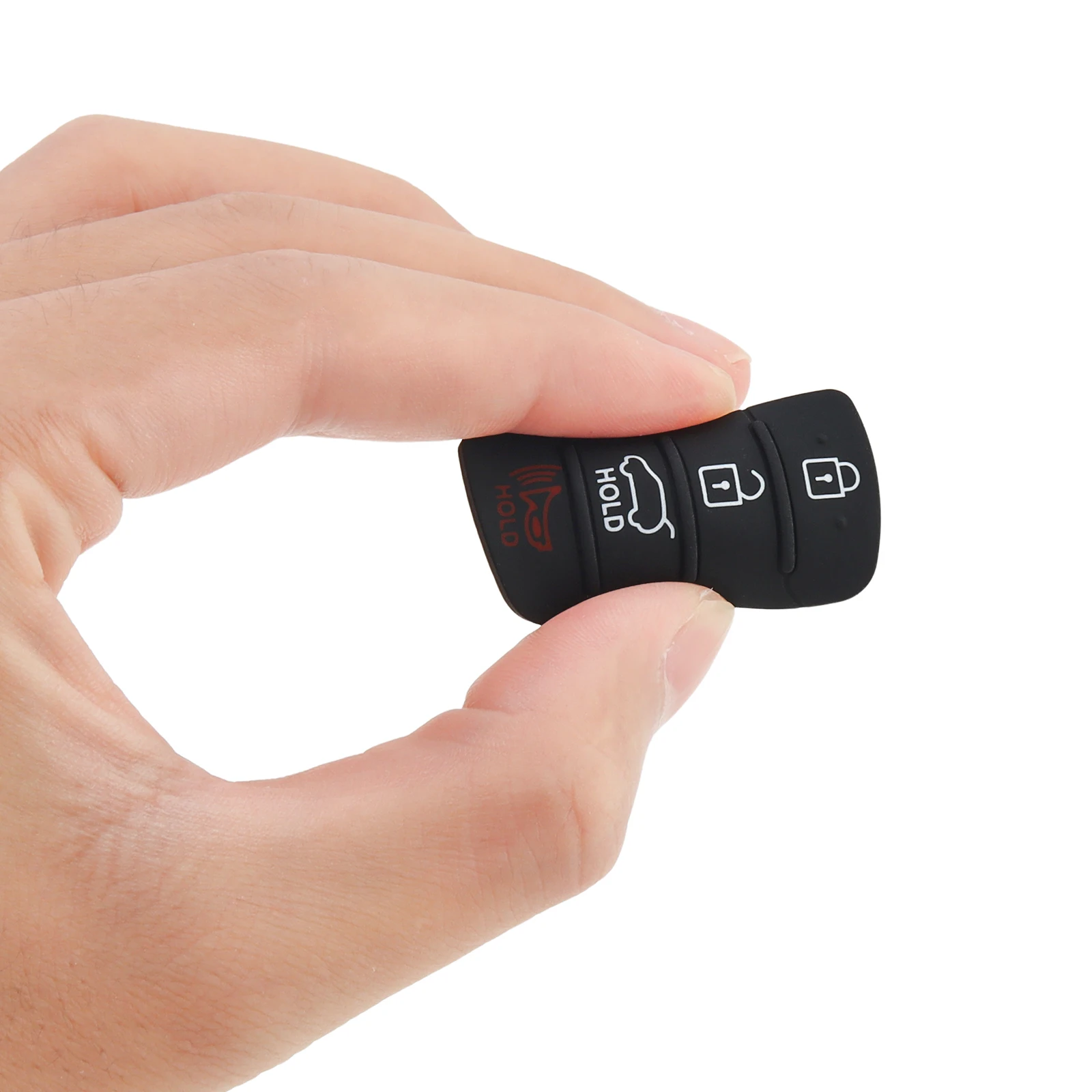 2 pçs 4 botões chave do carro fob escudo capa apto para hyundai santa fe so nata sport 2013-2019 caso chave de controle remoto inserção teclado