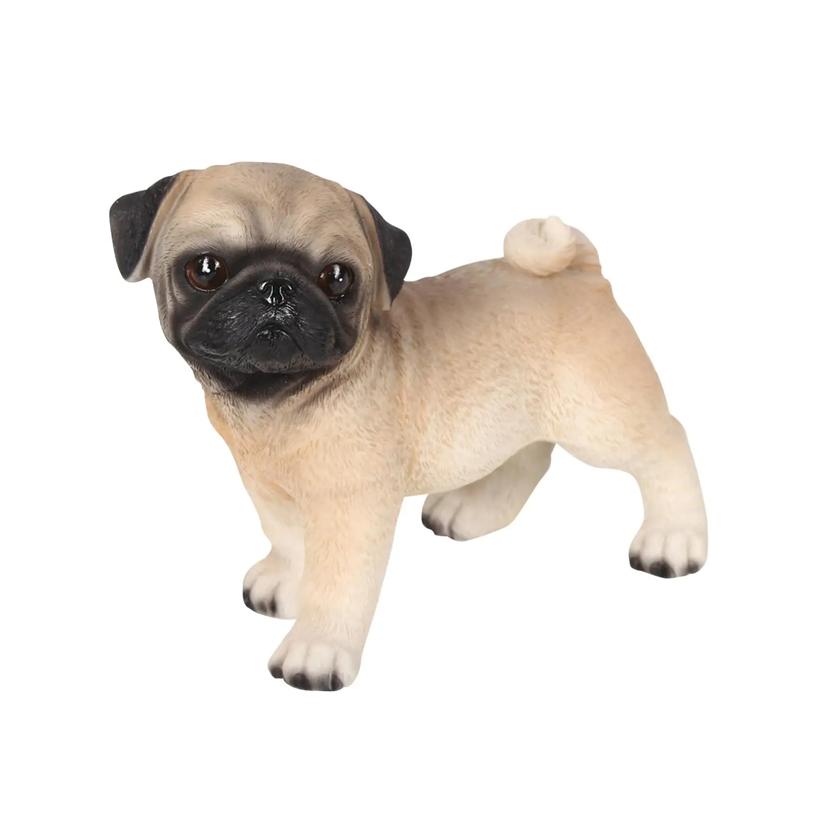 Adorable Dog Figurine for Car Dashboard Resin Statue Vehicle Interior Decor Animal Sculpture for Living Room Desk Table