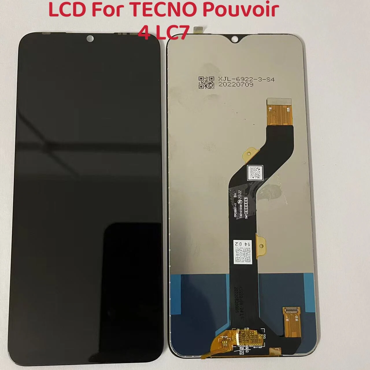 توصية مفصلة لشاشة LCD 7.0 بوصة لجهاز Tecno Pouvoir 4 LC7 مع لمسة حساسة ووحدة تجميع كاملة (رقم الموديل: FPC6901)