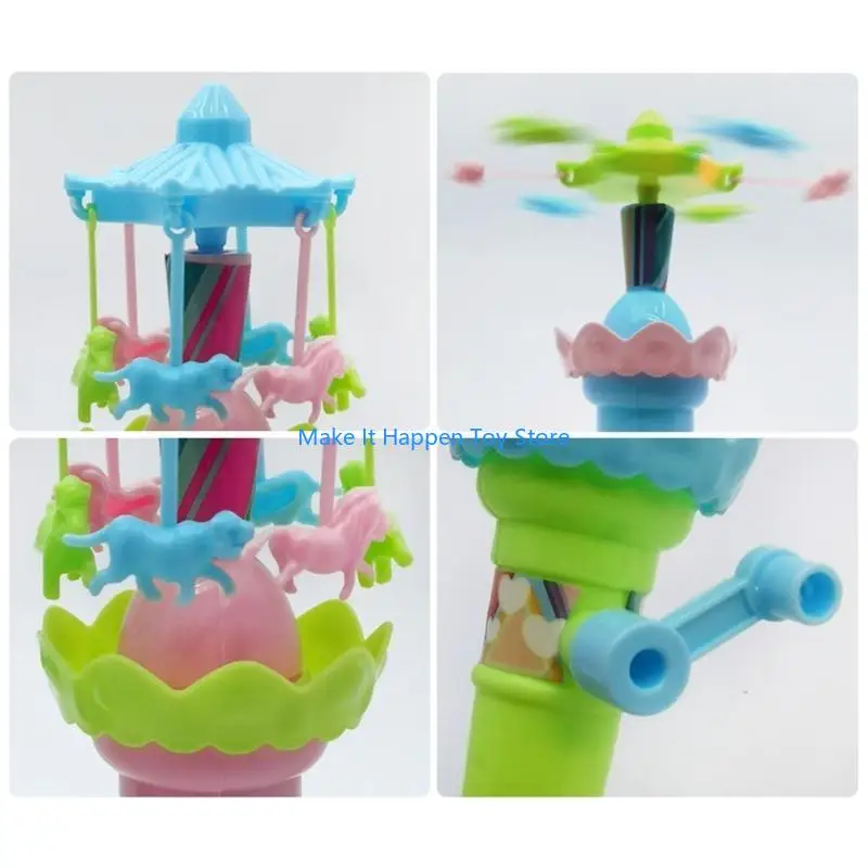 28EC لعبة Merry-Go-Round الرائعة مع مصابيح LED في الشوارع للبيع بالجملة