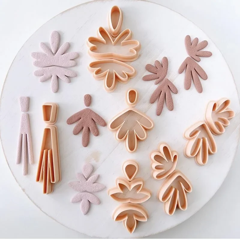 Basic Geometry Arc Solid Polymer Clay Cutters | Dangle Clay Cutter Set | Flower Clay Earrings Cutter | Trending Pottery Clay