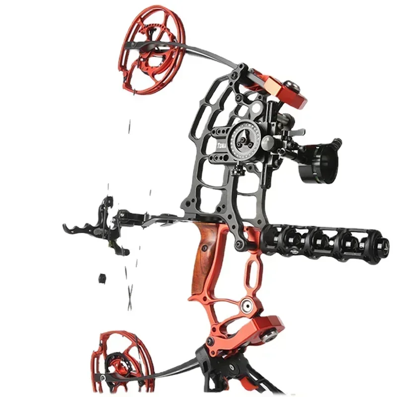 Hot Sales Villain Stalen Bal Composiet Boog Voor Tweeërlei Gebruik Outdoor Schieten Sport Korte As Driehoek Boog Hoge Precisie Boogschieten Hit Bal