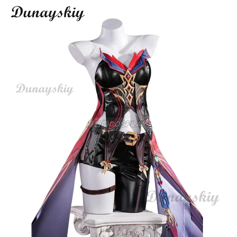 Chasca Costume Cosplay Parrucca Gioco Genshin Impact【XS-2XL】Donna Halloween Natale Abito Natlan Cappello Puntelli Personalizzati