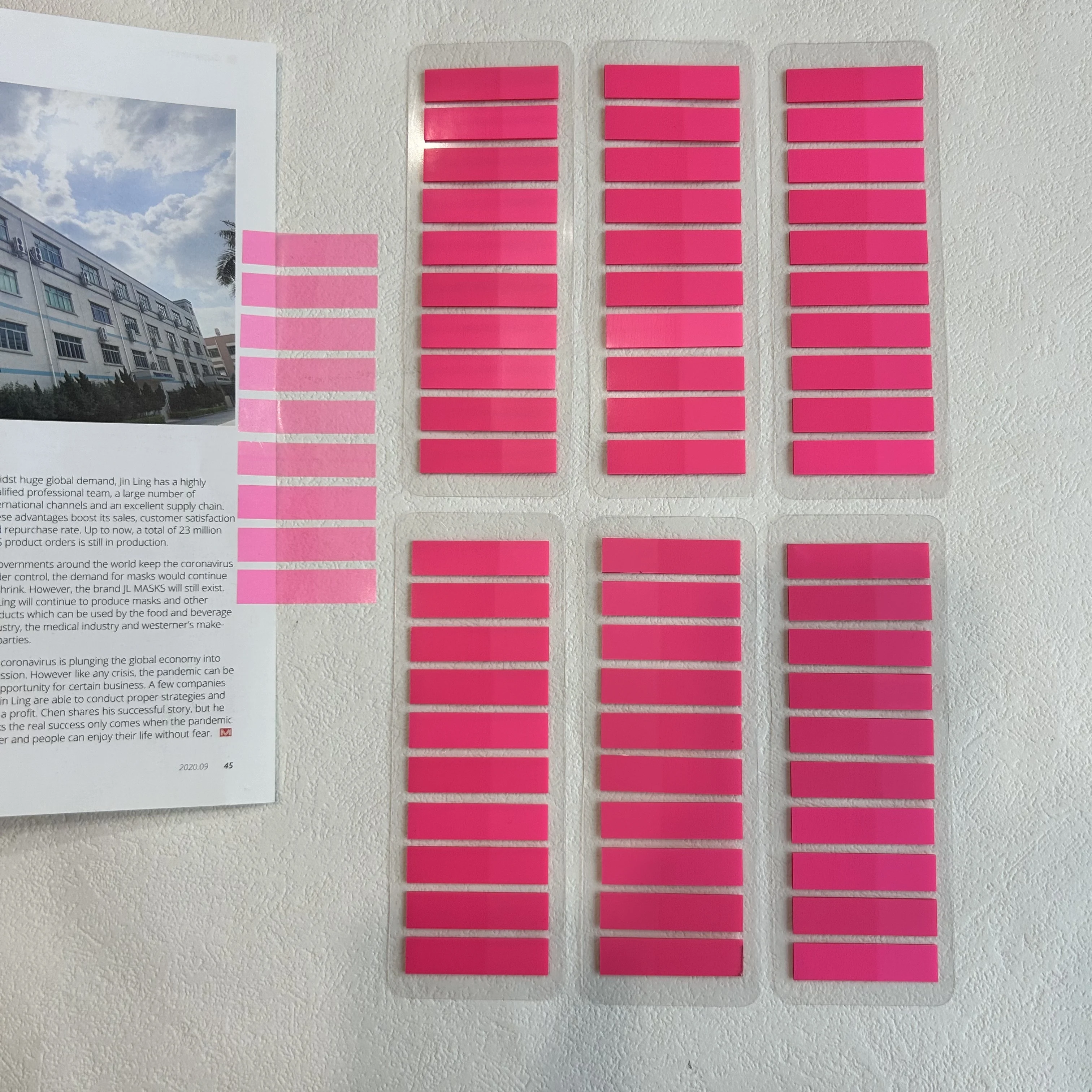 6 عبوات 1200 ورقة ملاحظات لاصقة شفافة كتب توضيحية ذاتية اللصق الإشارات المرجعية مذكرة الوسادة مؤشر علامات التبويب القرطاسية