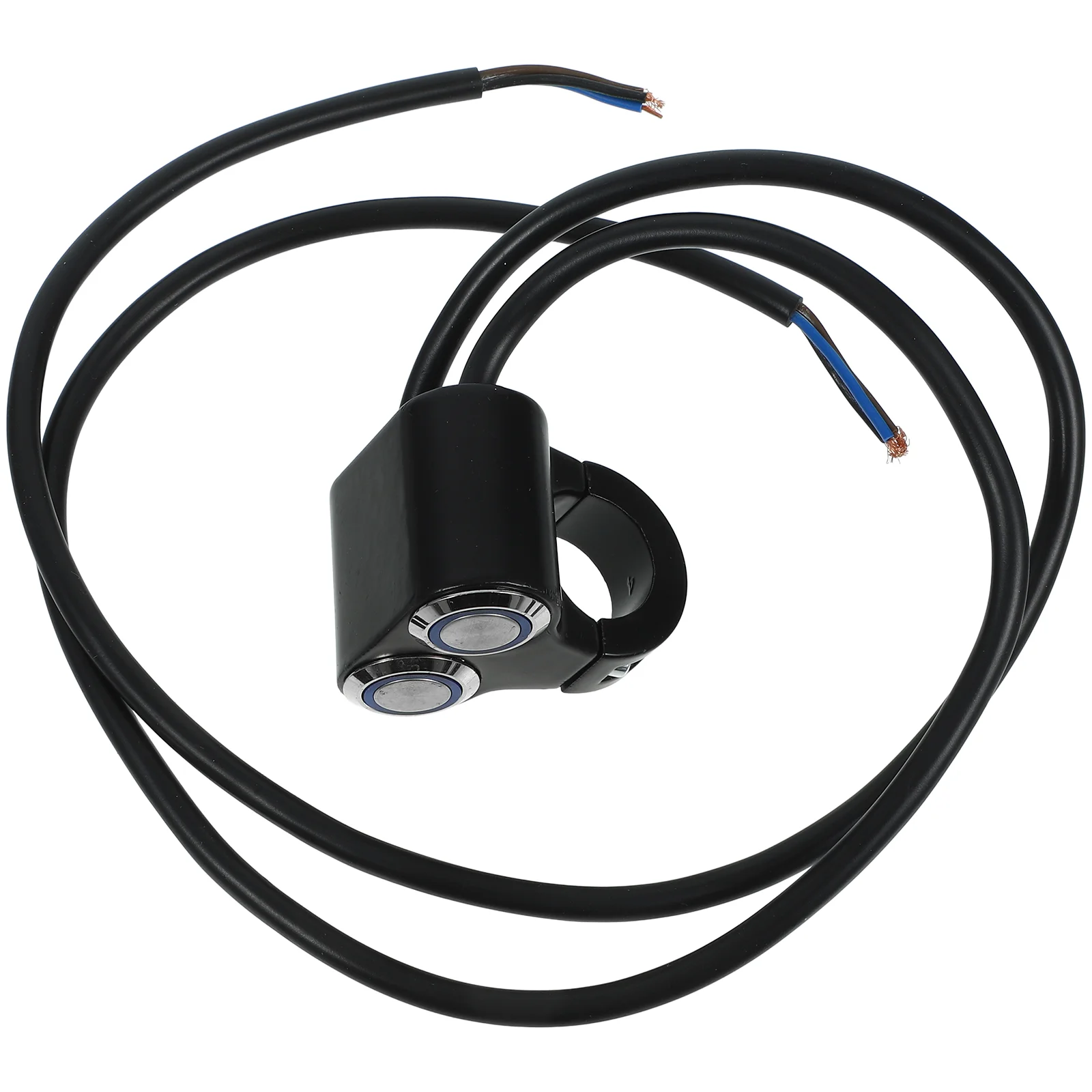 

Motorcycle Handlebar Switch Controls Replacement Fog Light 7/8 Headlight Flat Button Headlamp