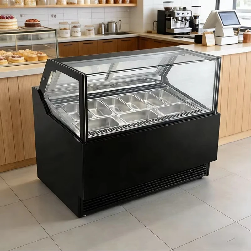 

Commercial Single-Temperature Ice Cream Display Cabinet Supermarket Equipment with Scoop Freezer