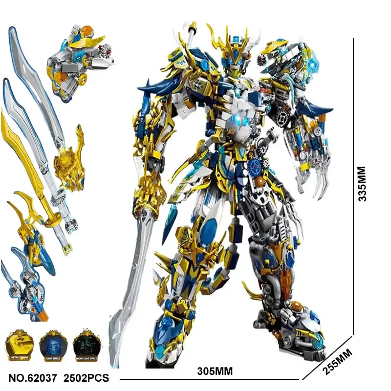 

Новинка Лидер продаж Механическая Броня Супер Воин Дракон Тигр Бог Зверь Гуань Юй механические строительные блоки модель робота Кирпичи игрушки для мальчиков подарок