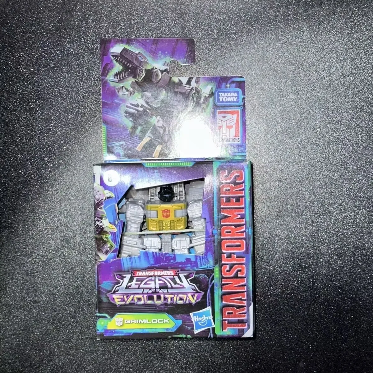 TAKARA TOMY Hasbro Transformers Grimlock Action Figure ของเล่นหุ่นยนต์เครื่องประดับรูปของเล่นของขวัญวันเกิด 8 ซม