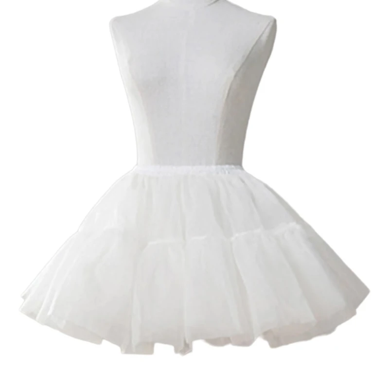 Feminino 1950s tutus tule petticoat 6 camada babados bolha inchado saia underskirt meia deslizamento vestido para festa