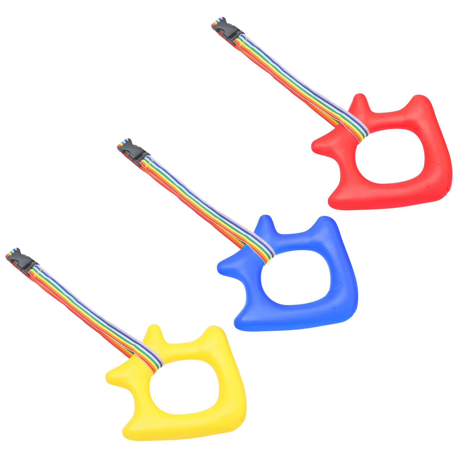 

3pcs Anti-lost Traction Rope Kids Harness Leash Preschool Walking Ropes Toddler Outdoor PP Bright Colors Smooth Handle Reusable