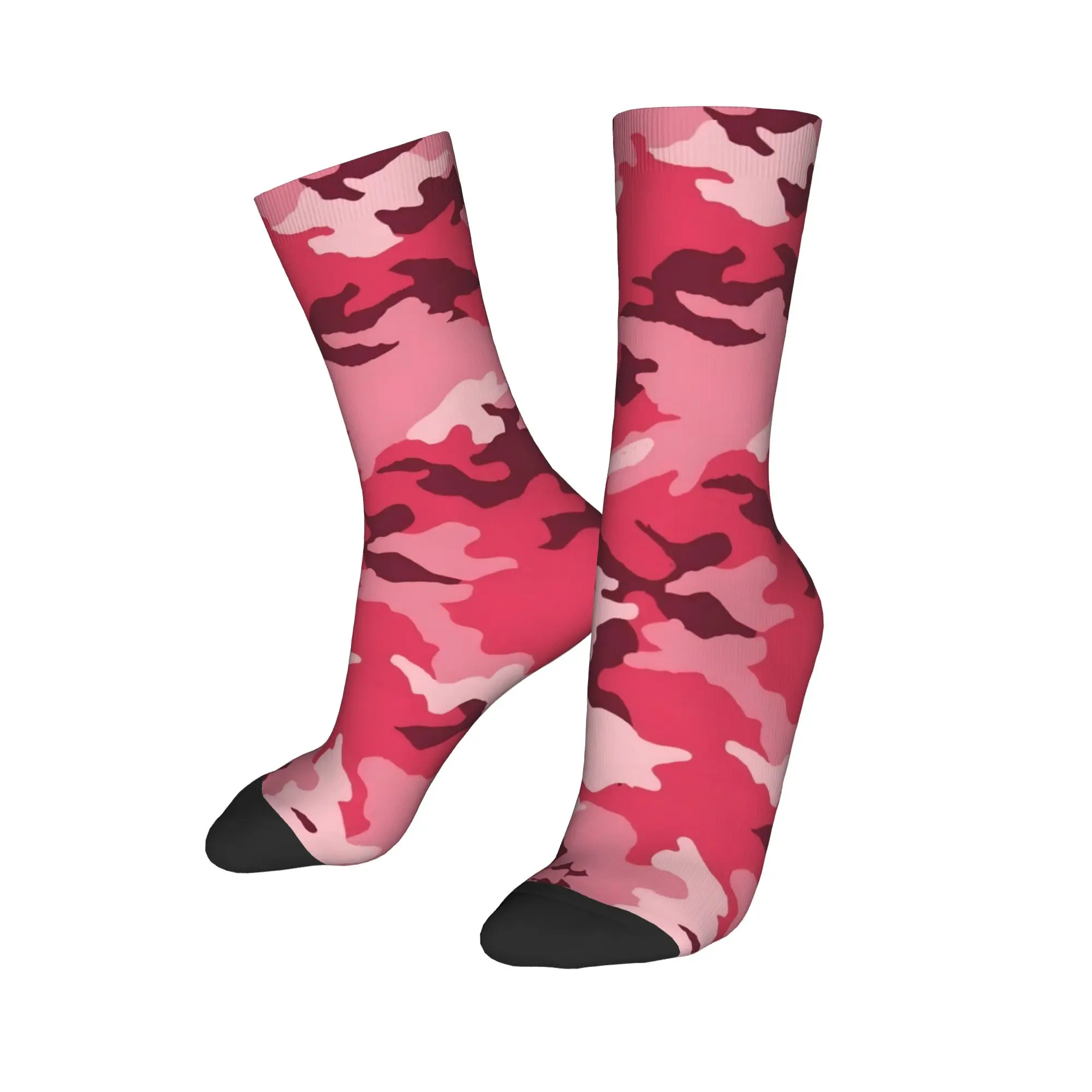 

Красные камуфляжные носки на заказ для мужчин и женщин, теплые модные камуфляжные носки Flecktarn Splittertarn Crew