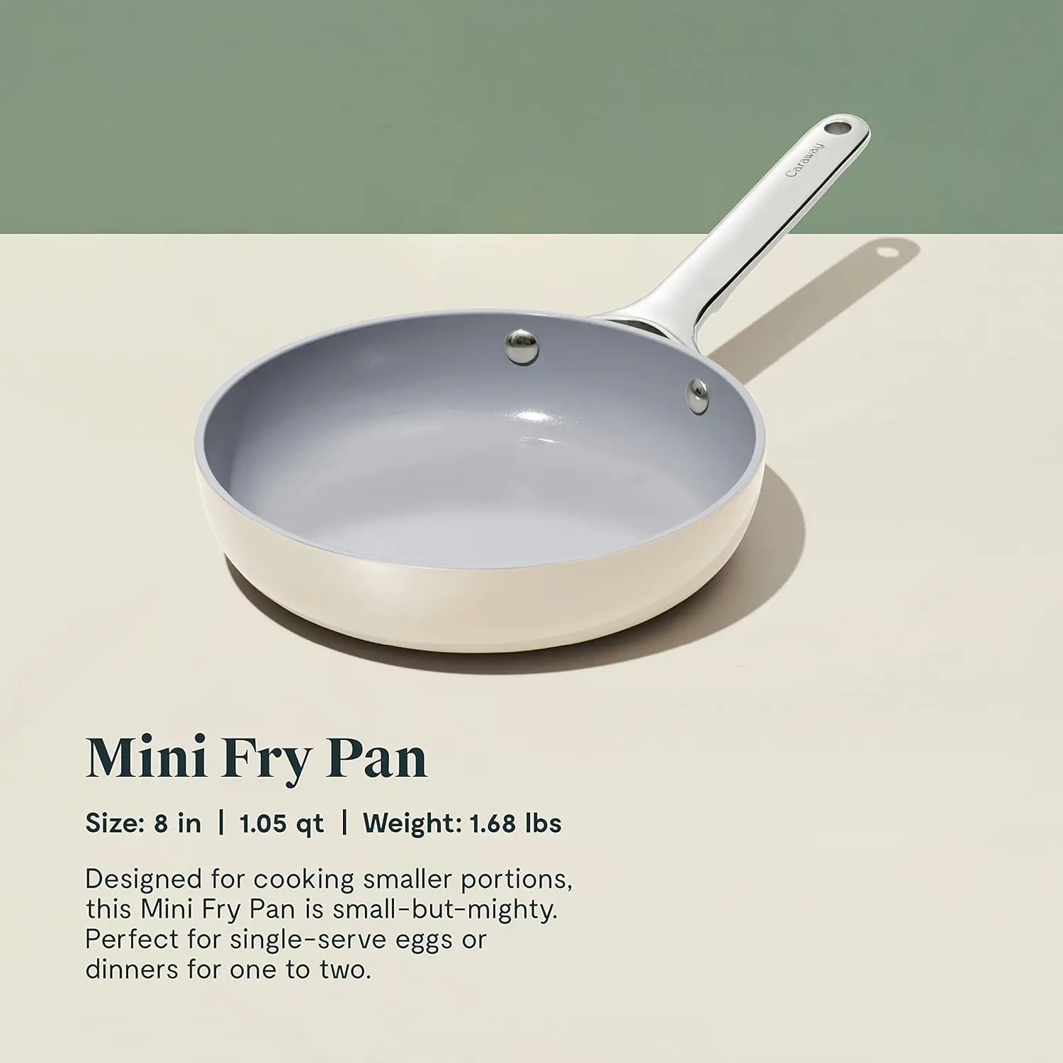 

Nonstick Ceramic Mini Fry Pan (1.05 qt, 8") - Non Toxic, PTFE & PFOA Free - Oven Safe & Compatible with All Stovetops