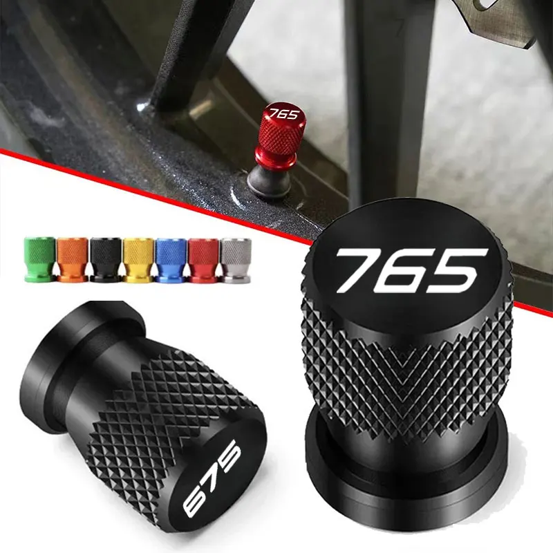 

2pcs Motorcycle Accessories CNC Tire Valve Stem Cap Cover Plugs For Triumph Street Triple 765 RS /S/R 675 daytona Trident 660