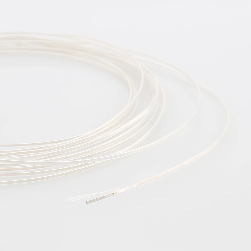 High-End 4N Sterling Silver Rectangular Pure Silver Wire 0.78mmx1.3mm DIY Audio Cable Speaker Power Cable Hook wire F7825