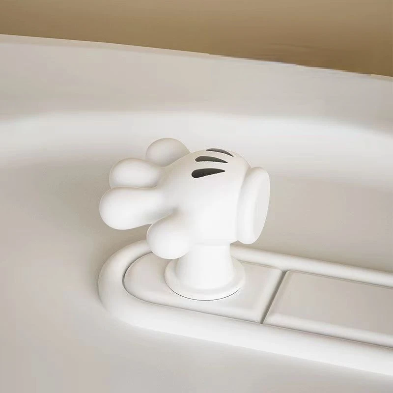 Disney Mickey Mouseシェイプトイレスデコレーション、バスルームタンクスイッチボタン、漫画フック、パームトイレボタン、ネイルプロテクター