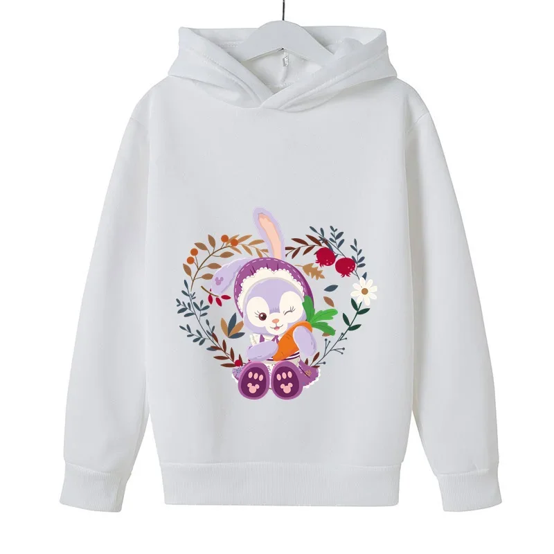 StellaLou Star Dailu Ballet Rabbit Duff Duffy Bear Stella Shirley Mae Long sleeved hoodie for boys and girls 3-14 years old