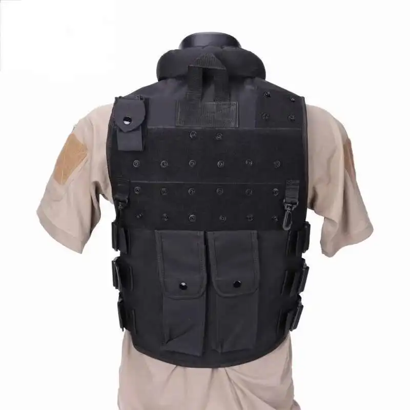 Hkshメンズタイドダークテクウェアチョッキ、アウトドアタクティカルベスト、アウトドアセキュリティトレーニング機器、シックなタンクトップ、ポケット、hk2208