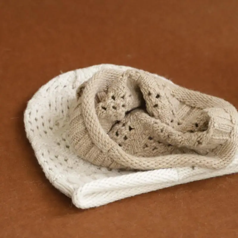 2026 Neue Y2K Herbst-Winter Warme Wollmütze für Damen, Modische Vintage-Kaninchenfellmütze, Vielseitige Faltbare Strickmütze – Detail 10