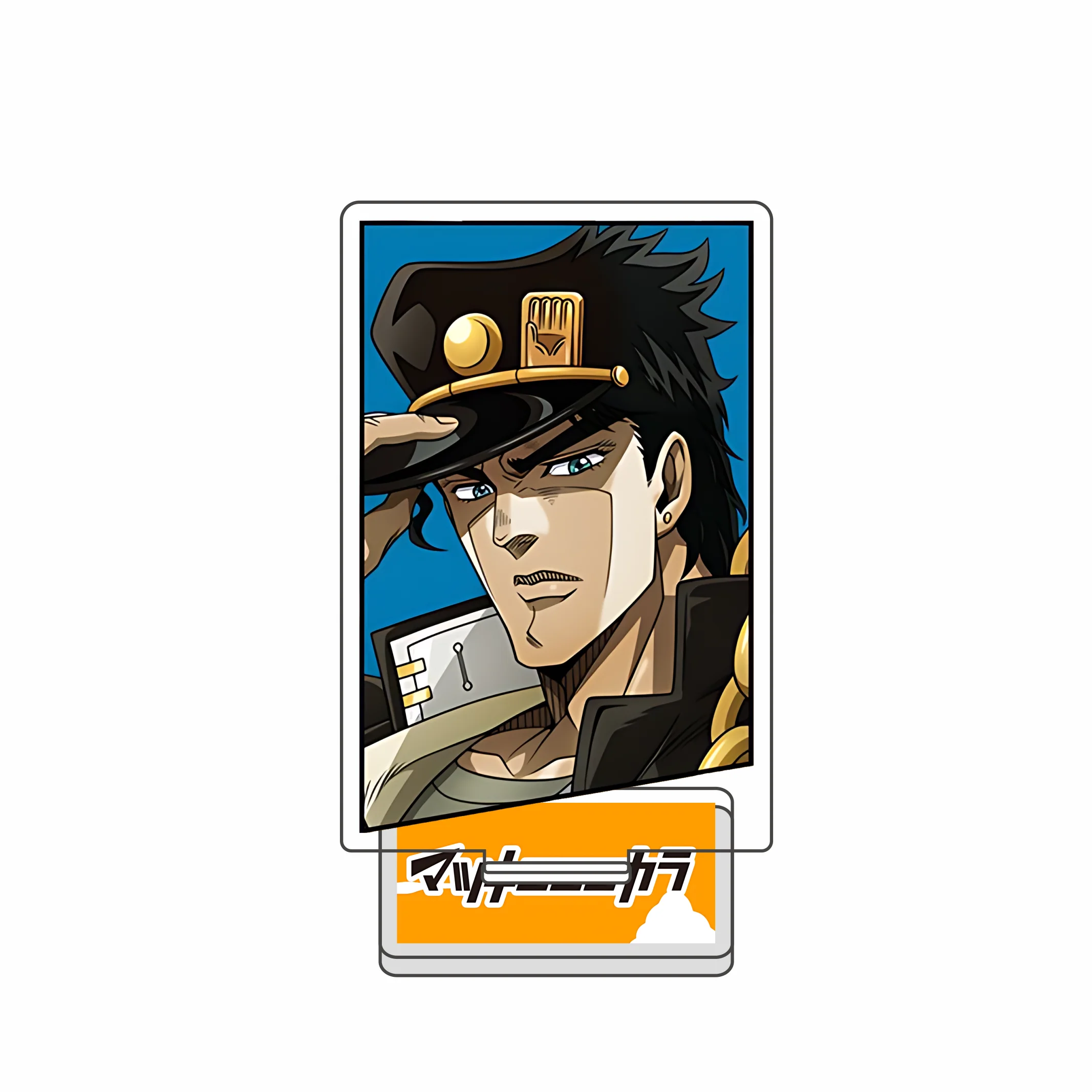 Anime JoJo's Bizarre Adventure 10cm Acrylic Keychain Backpack Jonathan Joestar Decorations Accessories Decor Gifts Key chain