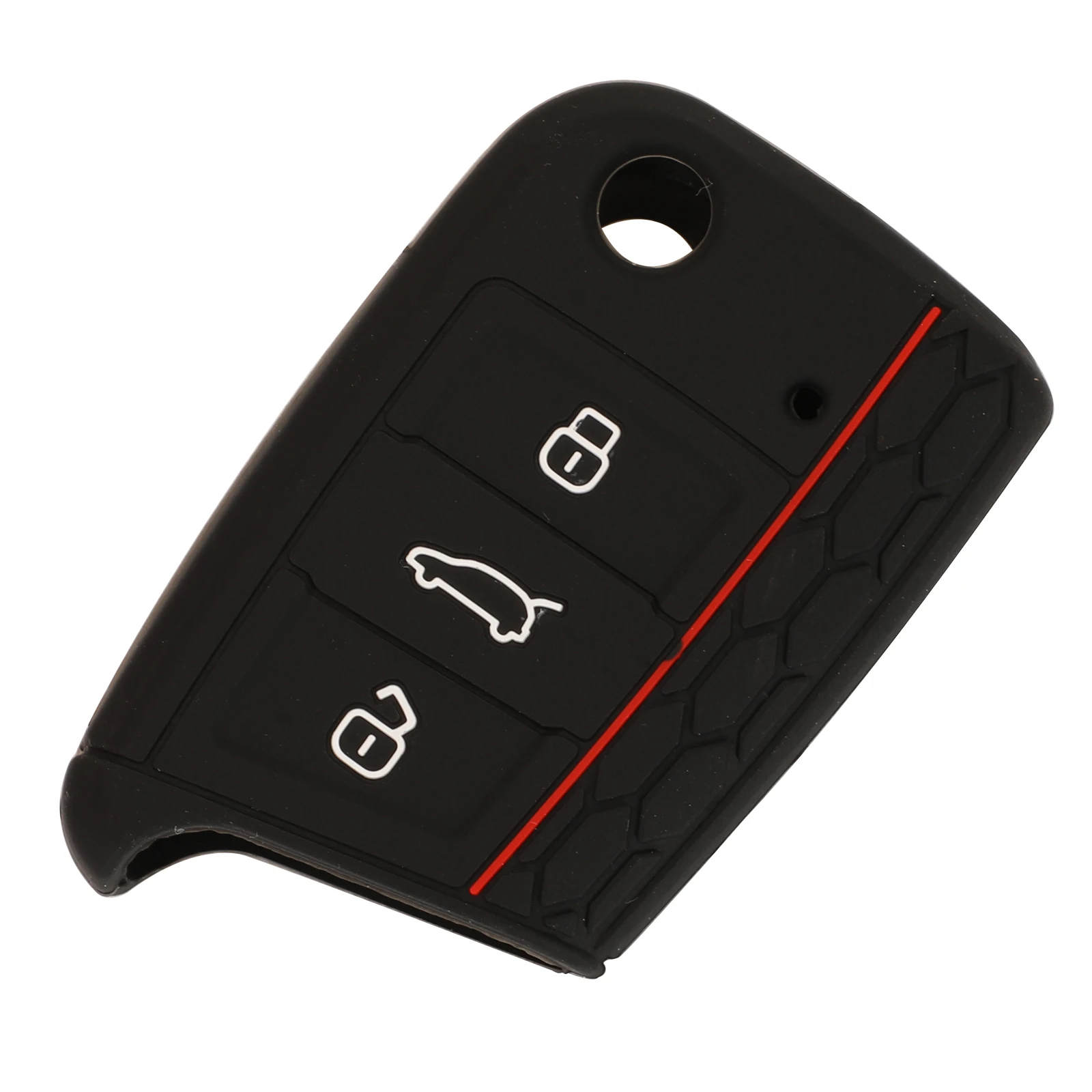 jingyuqin 3BNT Silicone Remote Car Key Case For VW Polo Golf 7 Tiguan For Skoda Octavia Kodiaq Karoq For SEAT Ateca Leon Ibiza