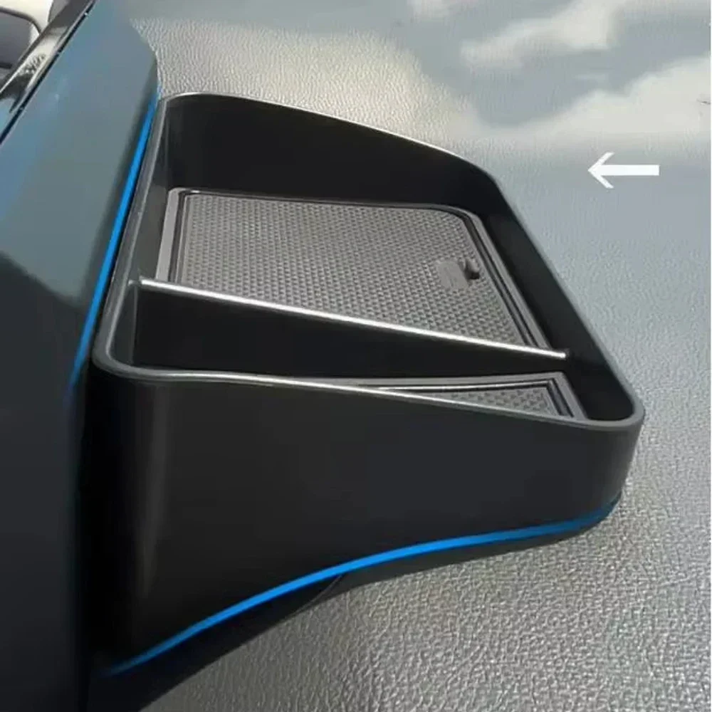 Universal Durable Plastic Car Dashboard Storage Tray Type For Coin Mobile Phones Including Anti Slip Rubber Pad Auto