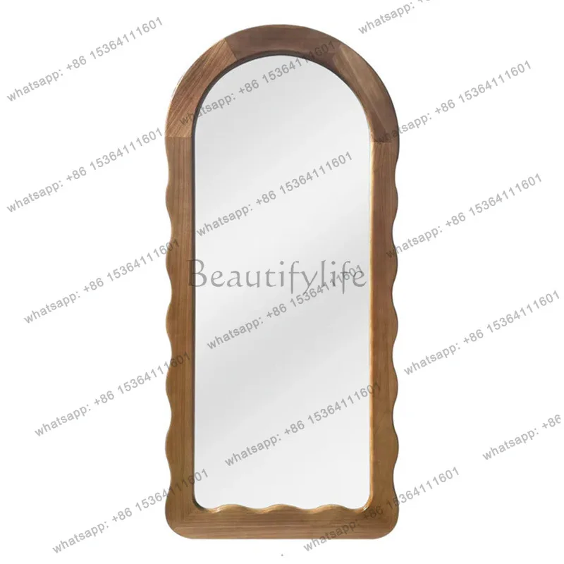 French floor-to-ceiling mirror wall dressing full-body cloakroom fitting mirror