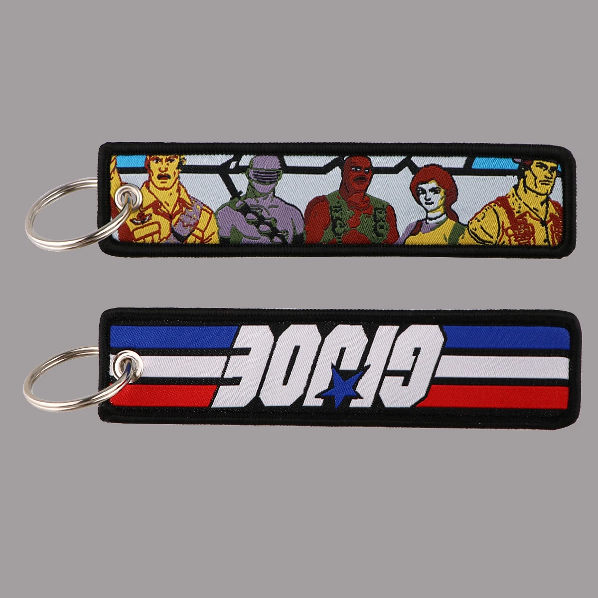 

1pcs Science Fiction Movies Embroidery Key Fobs Motorcycles Cars Backpack Chaveiro Key Holders Fashion Key Ring Decorative Gifts