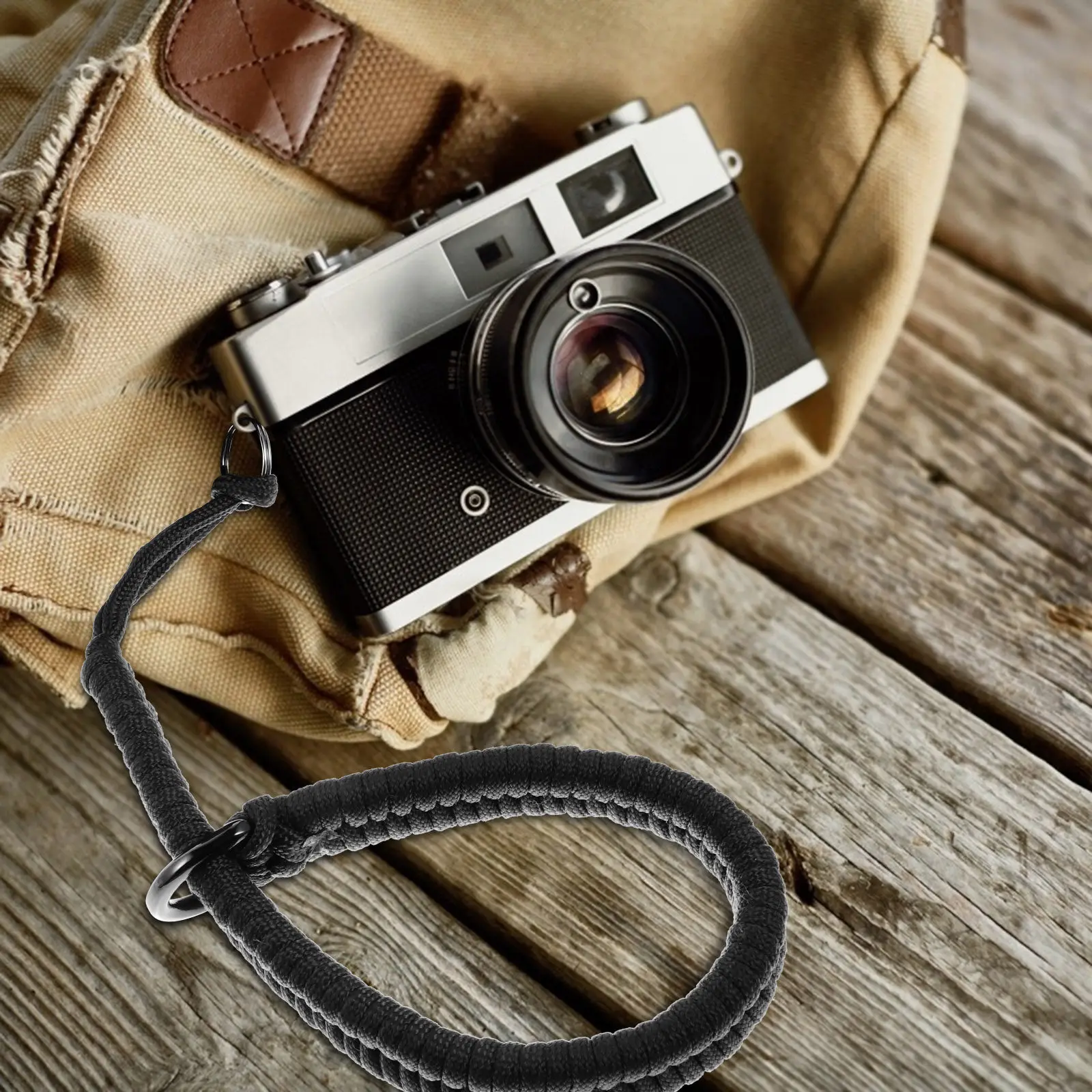 1Pcs Premium Nylon Stainless Steel Camera Wrist Strap for Dslr Mirrorless Digital Cameras Lightweight Secure Comfortable Quick