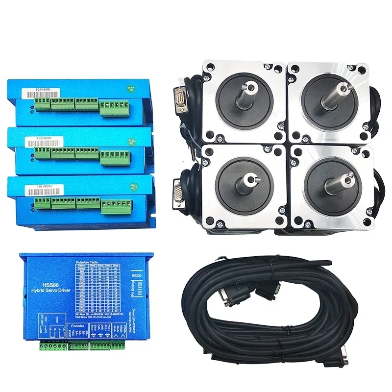 

4-Axis Kit Nema 34 Closed-Loop Easy Servo Stepper Motor with 1000ppr Encoder