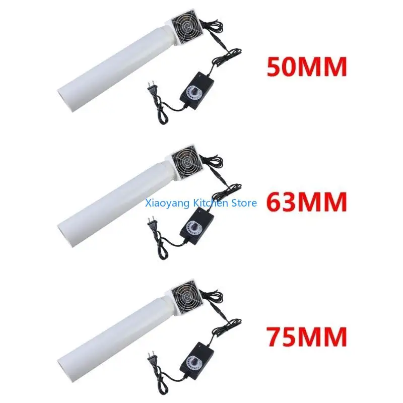 

69HC High Speed 5190RPM 12V 50mm/63mm/75mm Low Noise Ventilation Fan with Power Cable Suitable for Indoor Home Air Extraction