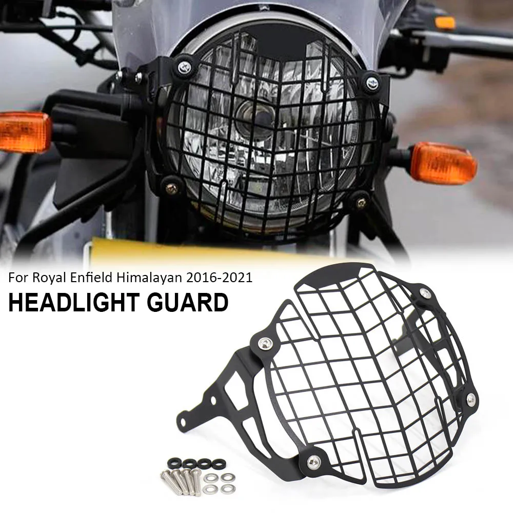 

Motorcycle Headlight Head Light Guard Protector Cover Protection Grill For Royal Enfield Himalayan 2016 2017 2018 2019 2020 2021