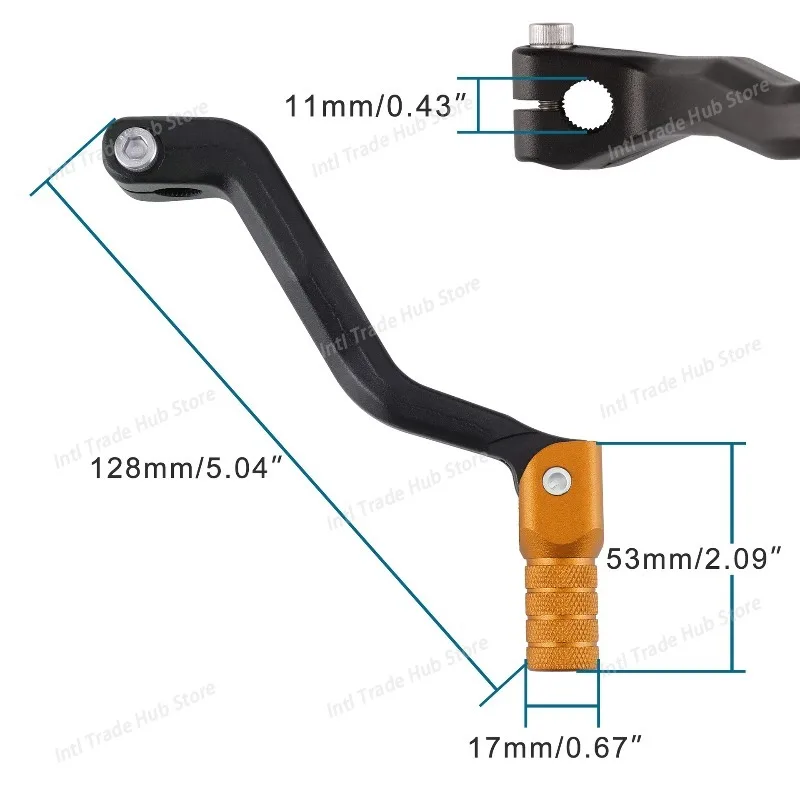 Motorcycle accessories are suitable for all NC engine off-road motorcycles (black rod gold head).