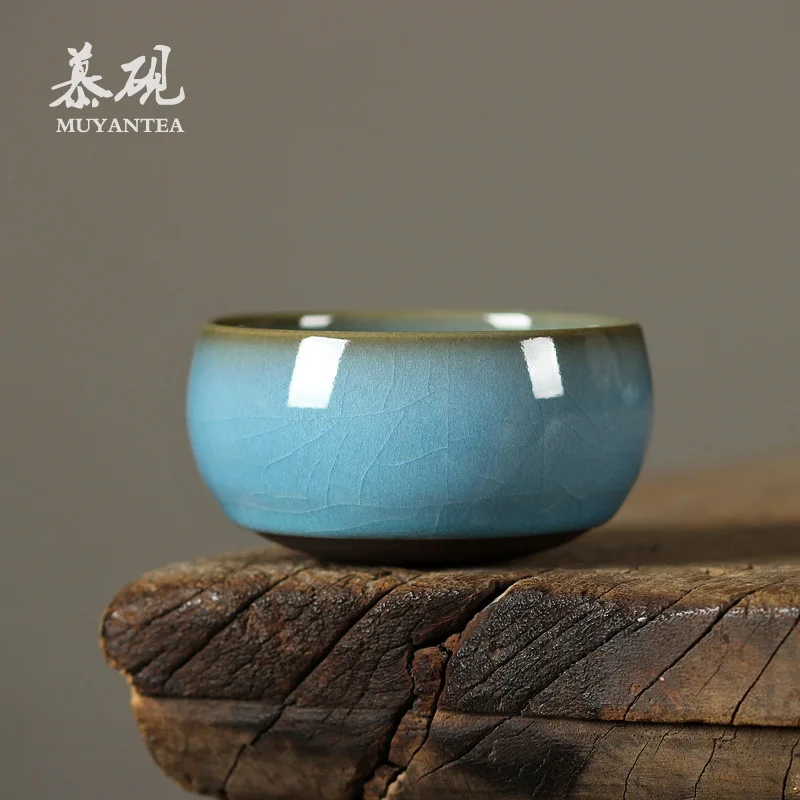 

Mutao Kung Fu Household Ceramic Single Cup, Su Tianpei Celadon Glazed Tea Set