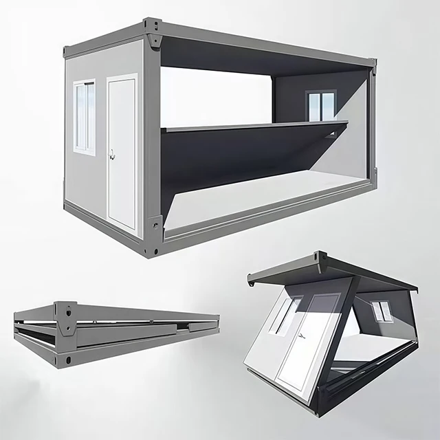 High Quality Waterproof Movable 20ft Container Home Tiny Mobile Steel House with Sandwich Panel for Apartments Hotels Offices