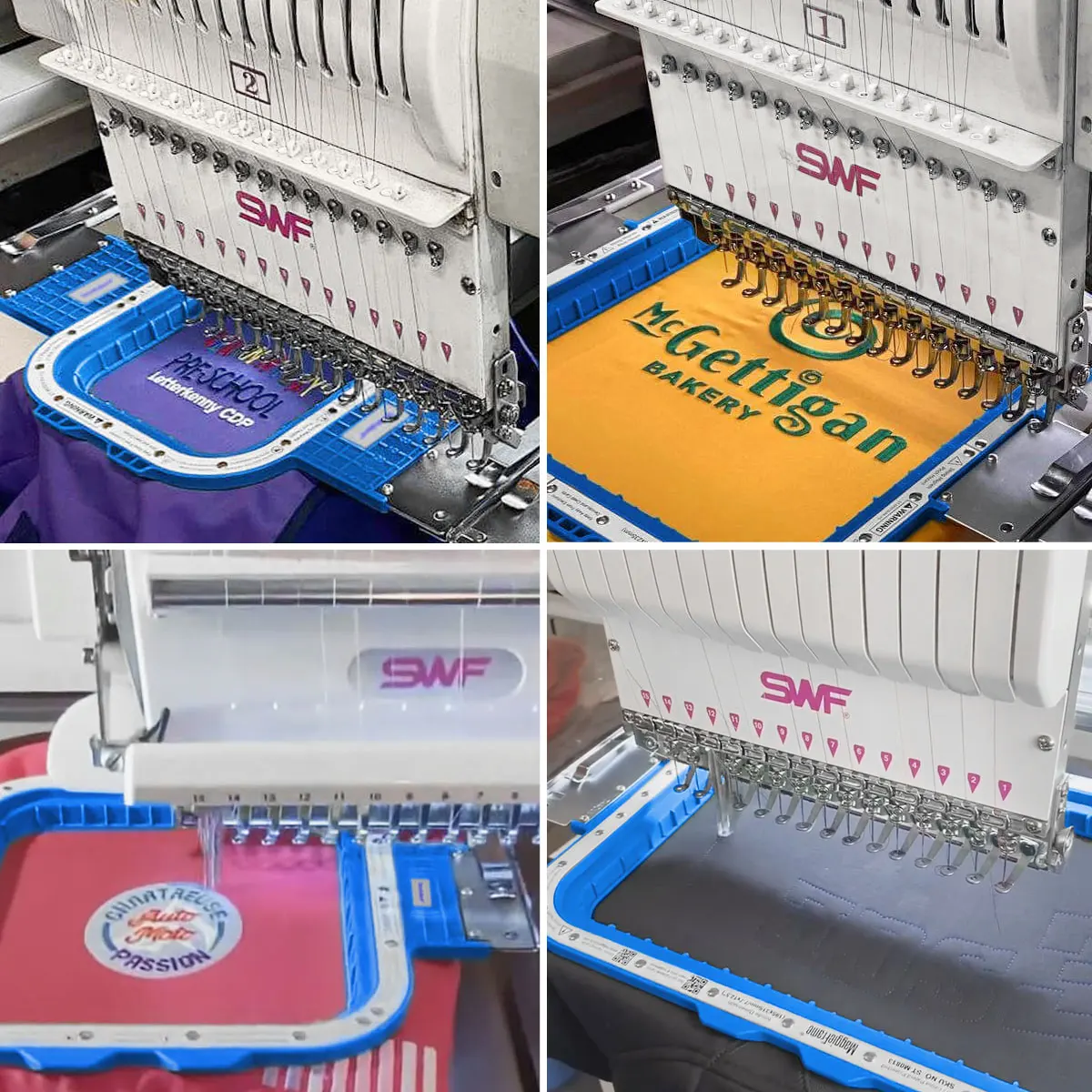 SWF MAN MAS SWF/B UK SWF K-UK SWF/B-UK Embroidery Machine with Sewtalent Magnetic Embroidery Hoops