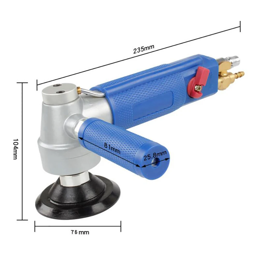 

Hot sell different speed pneumatic tool air angle grinder for wet flexible polishing pad grinding tools